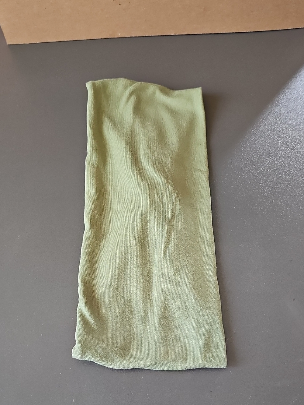 Olive green cotton stretchy headband
